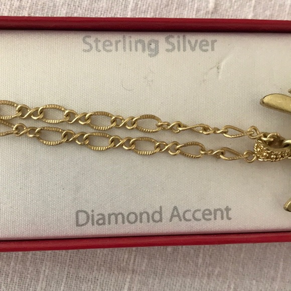 Vintage AVON Retro Gold Tone Silver Owl Pendant - Picture 3 of 4